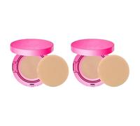 Peptide Bounce Balm Foundation, Hydrating For Mature Skin, Medium Buildable Coverage Make Up, Blur Fine Lines Smooths Texture, For All Skin Types (# Natural Color 2pcs)