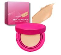 Peptide Bounce Balm Foundation,Natural Finish Blurs Fine Lines,Imperfections Hydrating Covering Face Foundation,Hydrating Moisturizing Lasting Makeup Balm,Smooths Texture All Type Skin(Natrual)
