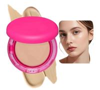 Peptide Bounce Balm Foundation - Natural Finish to Blur Fine Lines & Imperfections, Hydrating Cover for Mature Skin. Baked Buildable Coverage Makeup for All Skin Types. (Natural)