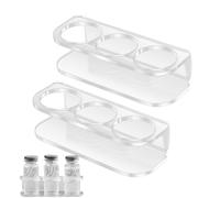 Peptide Case - 3.62 Inch Acrylic 2 Piece Portable Wall Mounted 3 Slot Peptides Holder, Vial Storage Case | Medicine Container | for Fridge Diabetic Travel Home Women Men and Daily Use