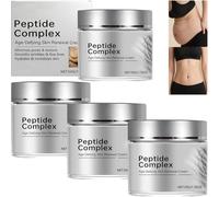 Peptide Complex Firming Skin Cream, Anti-Aging Polypeptide Body Moisturiser Reduces Wrinkles, Tightens Skin, Collagen Boost Improves Elasticity Brightens Dull Skin, Day Night Cream (4Pcs)