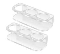 Peptide Holder - Acrylic Wall Mounted Organizer | 3 Slot Vial Storage Container | Keeps Pills Neatly Arranged And Easily Accessible While In Kitchen Use T