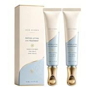 Peptide Lifting Eye Treatment, Instant Face Temporary Tightener, Under Eye Cream For Puffiness & Fine Lines, Hydrating Eye Cream With Cooling Massage Applicator, Firming Eye Serum For All Skin (2PC)
