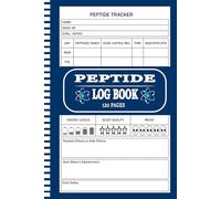 Peptide logbook: Daily Research Tracker for Recording Dosage Schedules, Notes, and Progress Data