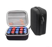 Peptide Storage Case 16.5x11.5x6.5cm EVA Shockproof Travel Holder | Fabric EVA shell for thermal protection fits 2 mL 5 mL 10 mL vial sizes organizes peptide and medication