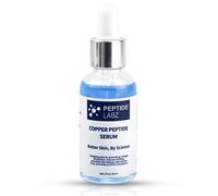 PeptideLabz Copper Peptide GHK-Cu 12% Serum for Face - Anti-Wrinkle, Collagen Boost, 1oz/30ml - Blue USA Made - B0CWFKLTSV