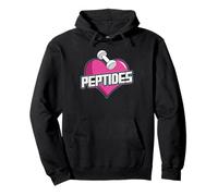 Peptides Heart Dumbbell Fitness Training Pullover Hoodie