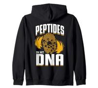Peptides In My DNA Biochemistry Scientist Zip Hoodie