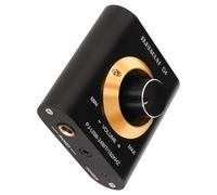 PEPWE 1. Portable USB 24Bit/192KHz HiFi with Volume Knob for Laptop Desktop Aluminum Built HiFi External Decoders