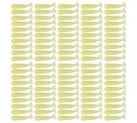 PEPWE 100Pcs Soft Fishing Lures 1.5cm Artificial Baits Small Paddle Tail Swimbaits Tiny Fishing Lures For Trout Swim Baits