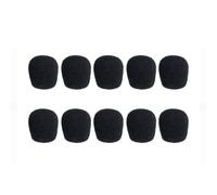 PEPWE 10Pieces Microphones Windscreen Replacement Soft Elastic Sponge Windshields Compatible for Portable Mics Elastic Cover Noise Reductions Microphones Sponge Covers