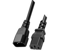 PEPWE 18AWG C13-C14 Power Cord Flame Retardant PVC Heavy-Duty Copper Conductors for Servers/Industrial Devices High Current Capacity Power Cord