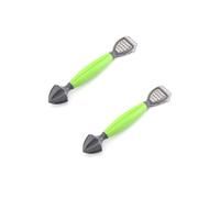 PEPWE 2Pcs Steel Citrus Zester Multipurpose Lemon Grater and Juicer Compacts Design Fruit Squeezer for Bartenders Accessories Tool for Lemon Garnishes