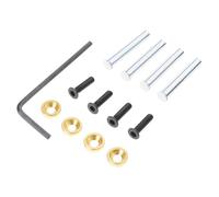 PEPWE 4set Flat Head Long Screws For 25mm Thickness Computer Fan Long Replacement Computer Fan Accessories Metal Mounting Screws