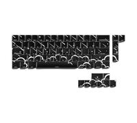 PEPWE 74pcs Keycaps Illuminating Mechanical Keyboards With Backlighting Character Display PBT