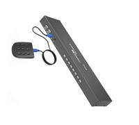 PEPWE 8-Port 4K@30Hz KVM USB 2.0 Sharing Multi-Device Control Metal Housing Plug & Play KVM for Printers