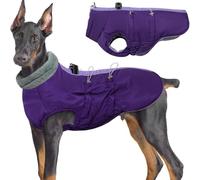 PEPWE Adjustable Cold Weather for Large Dogs Water-Resistant Windproof Reflective Outdoor Winter Coat Extreme Cold Weather Breeds Jackets