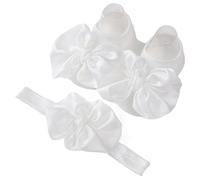 PEPWE Baby Socks & Bowknot Headband Set for Infant Unisex Floor Socks AntiSlip Floor Socks First Walker for Babies 0-1Y