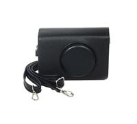 PEPWE Camera Cover Protective Case Storage Bag Leather Texture Black/Brown Color for MS200 Cameras Portable Retro Pouch