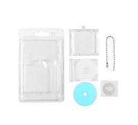PEPWE Disc Album Pendant Keychain Box Suitable for Backpack Pendant Chain Acrylic Case Keyring Accessory