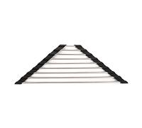 PEPWE For Triangle Dish Drying Rack For Sink Corner Foldable Sponge Hold Stainless Steel Drainer For Dishes