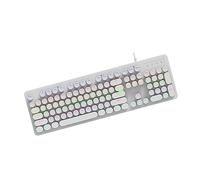 PEPWE Hot Swappable Mechanical Keyboard with LED Backlits ABS Keycaps for Gaming Office Wire Type C Connectivities LED Backlits Gaming Keyboard