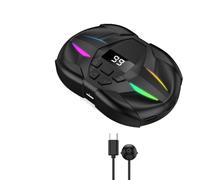 PEPWE Intelligent Auto Tapper with 99 Clicks/Second Capacity and Dynamic Breathing Lights for Enhancing Gaming Optical Sensors Auto Clicks Device