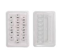 PEPWE Noise Reducing Stabilizers Set for Customs Keyboards Stainless Steel Reinforced Structure Toolless Assembly Toolless Installation Keyboards Stabilizers