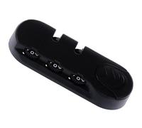 PEPWE Portable Black Security with Easy Set 3 Digit Code Luggage Repairing ABS Texture for All Types of Bags Black Travel