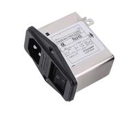 PEQYUACTE CW2B-10A-T 003 Single-phase AC socket power filter anti-interference 220V black switch with fuse