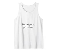 Per Aspera Ad Astra. Latin Motivation Quote. Tank Top