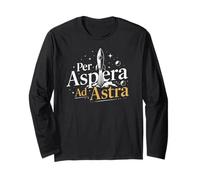 Per Aspera Ad Astra Philosophical to The Stars Long Sleeve T-Shirt