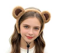 Per Capelli Con Orecchie Da Animale Simpatica Fascia Animale Elastica Con Orecchie Da Orso - Per Donne Ragazze Trucco Spa Bagno Detersione Viso