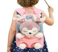 Per Di - For 30 cm, School Bag In For Children, Carry Bag, Lightweight Zipper Design | For Cute Top Loop In Fawn Colour Makes It Easy To