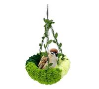 per - Green Plush Hanging Bed for Sleeping and Resting | for Breeding Cages for Cockatoo Cockatoo Lovebird Canary Finch Care 'Integrit