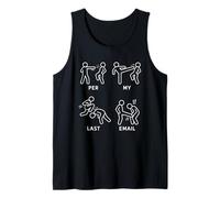 Per My Last Email | Funny Angry Office Worker Karate Kicks Tank Top