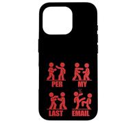 PER MY LAST EMAIL Funny Fighting Stick Figures Work Meme Case for iPhone 16 Pro