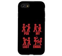 PER MY LAST EMAIL Funny Fighting Stick Figures Work Meme Case for iPhone SE (2020) / 7/8