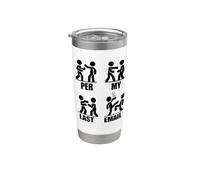 PER My Last EMAIL Funny Fighting Stick Figures Work Meme Stainless Steel Insulated Tumbler