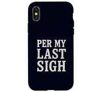 Per My Last Sigh Corporate Sarcasm Retro Office Humor Email Case for iPhone X/XS