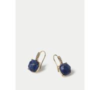 Per Una Blue Semi Precious Fish Hook Earrings Blue