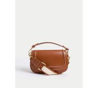 Per Una Faux Leather Saddle Bag Tan