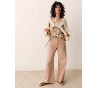 Per Una High Waisted Wide Leg Jeans Brown