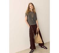 Per Una Lace Parachute Relaxed Trousers Dark Mole