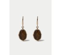 Per Una Natural Stone Faceted Drop Earrings Gold Mix