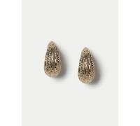 Per Una Per Una Ridge Tear Drop Earrings Gold
