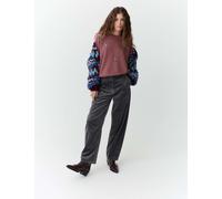 Per Una Pure Cotton Cord Barrel Leg Trousers Grey