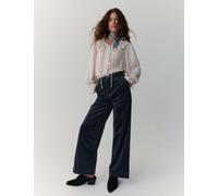 Per Una Pure Cotton Cord Wide Leg Trousers Dark Marine