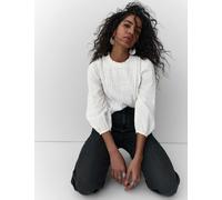 Per Una Pure Cotton Pleat Front Blouse Soft White