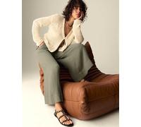 Per Una Pure Cotton Wide Leg Culottes Light Khaki